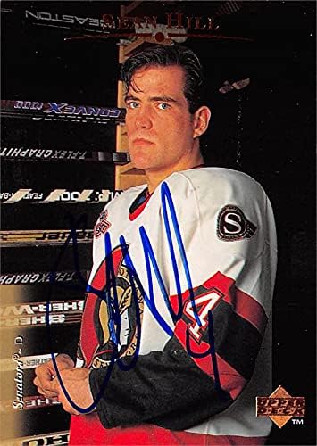 Autogramot Raktár 620334 Sean Hill Dedikált Jégkorong Kártya - Ottawa Senators, SC - 1995 Felső szinten Szám 323