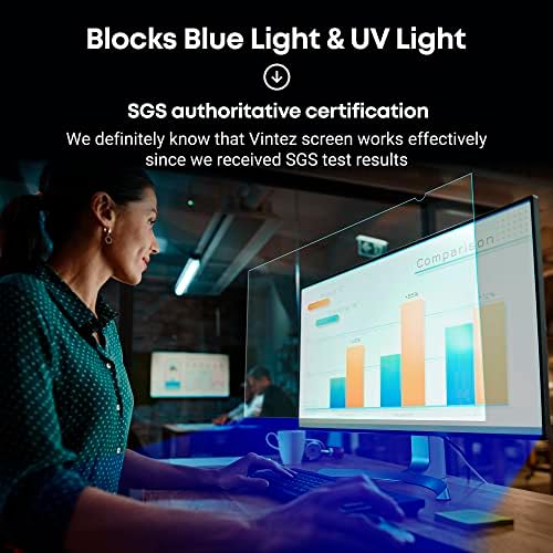 27 hüvelyk Anti-Vakító Kék Fény Blokkoló képernyővédő fólia Panel 16:9 Szélesvásznú Monitor LED PC Anti-UV szemvédő Szűrő