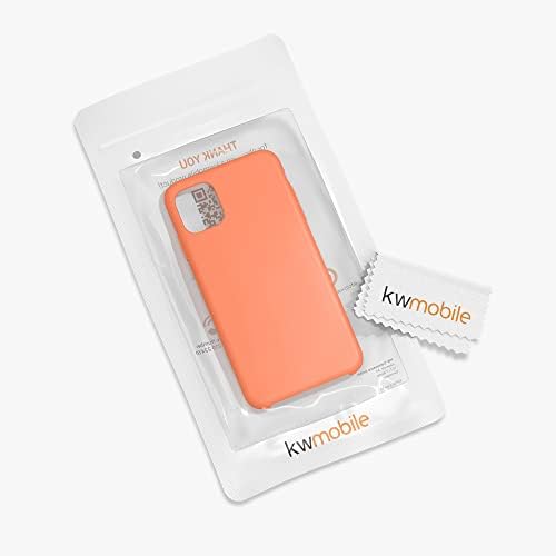 kwmobile TPU Szilikon Kompatibilis Apple iPhone 11 - Ügy Vékony hátlapot, Lágy Kivitelben - Nyári Narancs