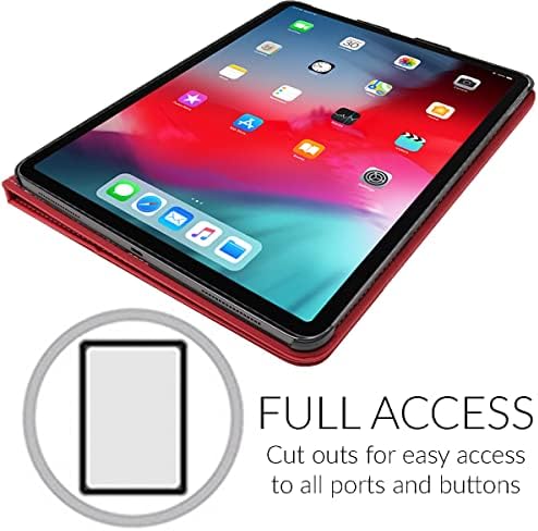 Snugg iPad 10 Generáció Esetében (2022) - Bőr Védő Fedél Flip Állni 10.9 hüvelykes iPad Tok - Piros
