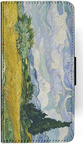 Búzamező a Varjú Művészeti Van Gogh FLIP Pénztárca Telefon burkolata Samsung Galaxy S8+ Plus