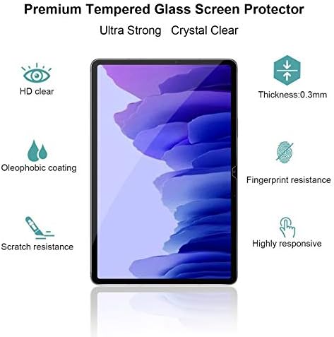 Gerutek [2-Pack képernyővédő fólia Samsung Galaxy Tab A7 10.4 2020-ig (SM-T500/T505/T507), 9H Keménység, Ultra Tiszta, Karcolás