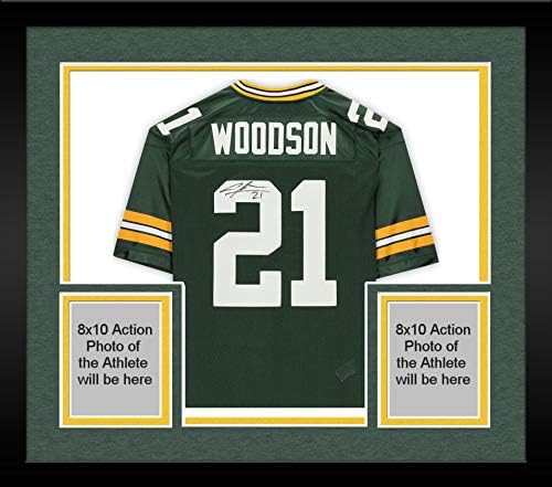 Keretes Charles Woodson Green Bay Packers Dedikált Zöld Mitchell & Ness-i Super Bowl XLV Primitivizmus Hiteles Jersey - Dedikált