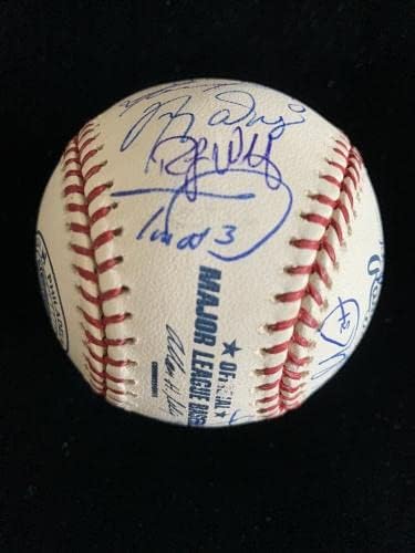 2003 Philadelphia Phillies Csapat Aláírt MLB Baseball 28-szigma w/Tamás Burrell - Dedikált Baseball