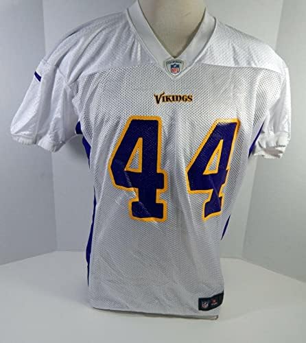 2012 Minnesota Vikings 44 Játék Kiadott Fehér Gyakorlat Jersey 52 DP20297 - Aláíratlan NFL Játék Használt Mezek