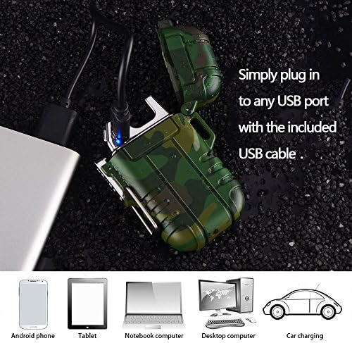 Kettős Arc Könnyebb Kettős Arc Plazma USB Újratölthető Öngyújtó Flameless Vízálló Stormproof Szélálló Mini Elektromos Szivar