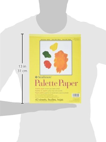 Strathmore-300 Sorozat Paletta Papír Pad, Szalagot Kötött, 12x16 cm, 40 Lap (41lb/67g) - Művész Papír Felnőttek számára,