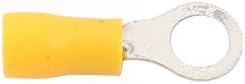 IIVVERR 160pcs RVS2-5 Sárga Műanyag Hüvely Előre Szigetelt Gyűrű Csatlakozók Csatlakozó AWG 16-14 Drót (160pcs RVS2-5 conector