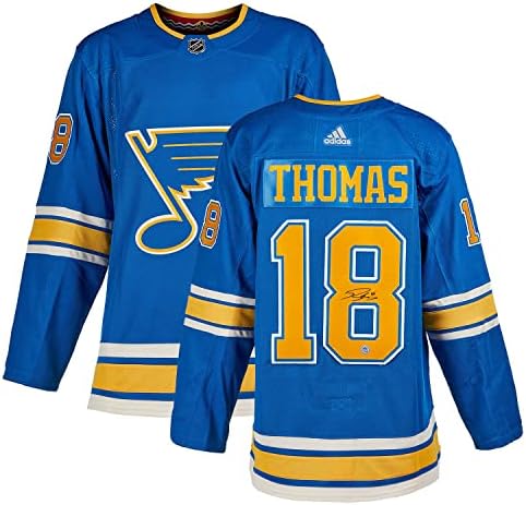 Robert Thomas Aláírt a St. Louis Blues Örökség Adidas Jersey - Dedikált NHL-Mezek