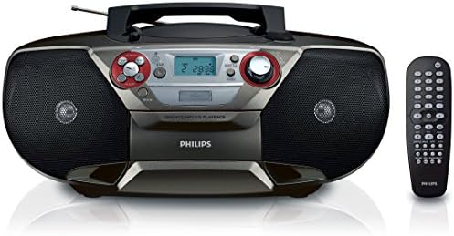 Philips AZ5741 DVD Soundmachine - Boombox a Régió Ingyenes DVD Lejátszó, CD, FM Rádió, MP3/WMA Zenei, (S) VCD, Kép CD-re,