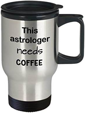 Vicces Asztrológus Utazási Bögre Ajándék Ez az Asztrológus Kell Kávé Egyéni Rozsdamentes Acél Bögre, Személyre szabott Ajándék