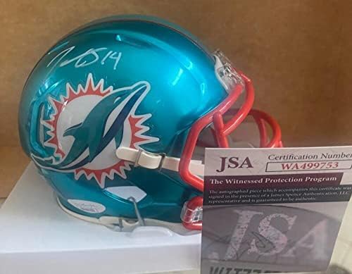 Trent Sherfield Miami Dolphins Aláírt Flash Mini Sisak Szövetség Wa499753 - Dedikált NFL Mini Sisak