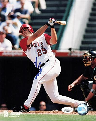 Troy Glaus Aláírt 8x10 Anaheim Angyalok (SZÖVETSÉG SS49832) - Dedikált MLB Fotók