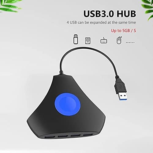 SJYDQ Hordozható 4 portos USB 3.0 HUB nagysebességű 5Gbps Multi USB Elosztó Bővítő Adapter PC Számítógép Tartozékok