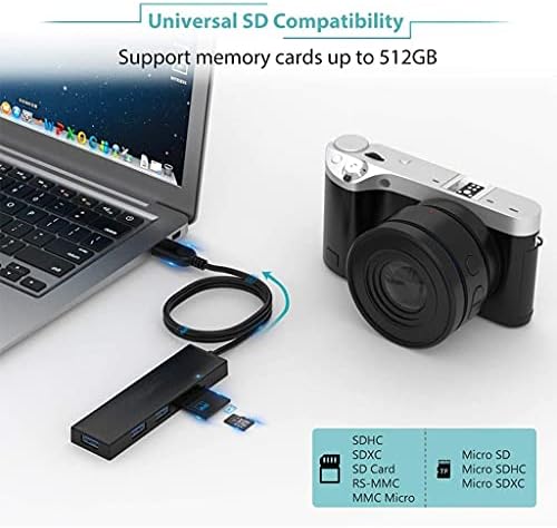WPYYI USB HUB 4 Port USB 2.0 Port Tablet PC Hordozható OTG Alumínium USB Elosztó Kábel Tartozékok