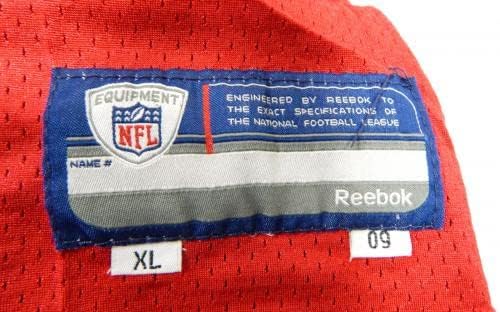 2009-ben a San Francisco 49ers Alex Smith 11 Játék Használt Piros Gyakorlat Jersey XL DP33925 - Aláíratlan NFL Játék Használt