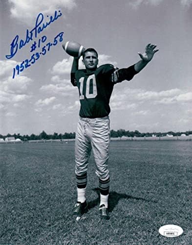 Bébi Parilli Aláírt Dedikált 8X10 Fotó Packers 1952-53-57-58 SZÖVETSÉG AB54851 - Dedikált NFL-Fotók
