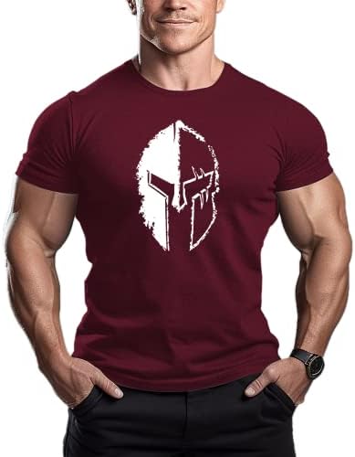 ReedCA Sparta - Férfi Testépítés T-Shirt - Tornaterem Képzés Top Divat Izom Rövid Ujjú Fitness