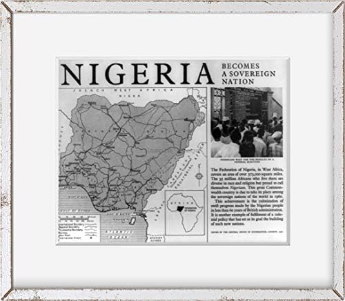 VÉGTELEN FÉNYKÉPEK, Fotó: Nigéria | Szuverén Nemzet | Szövetségi Választási | 1960 | Történelmi Fotó, Reprodukció