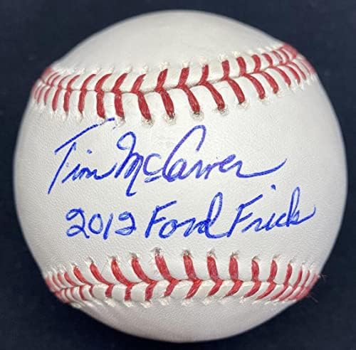 Tim McCarver 2012-Es Ford Frick Aláírt Baseball SZÖVETSÉG - Dedikált Baseball