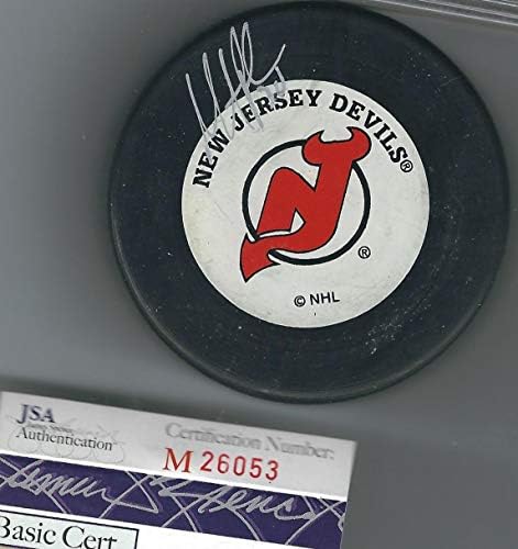 DEDIKÁLT MARTIN BRODEUR New Jersey Devils Puck - SZÖVETSÉG - Dedikált NHL Korong