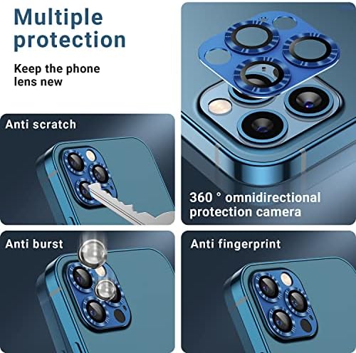 Korecase iPhone 12 Pro Max Kamera Lencséjét Védő Fém Edzett Üveg Kamera Fedél, Erős Tapadását Hátsó Lencse Védő iPhone 12
