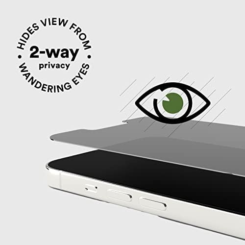 BodyGuardz Tiszta 3 Adatvédelmi képernyővédő fólia iPhone 14 Plus, 2-utas Adatvédelmi Technológia A Maximális Erőt 9H Anti-Spy