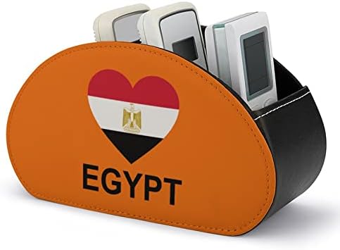 A szerelem Egyiptom TV Távirányító tartó, 5 Rekeszes Pu Bőr Doboz Tároló Szervező Irodai Kellékek