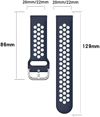 IRFKR Szíj 20 22mm Egyetemes Okos Csukló Zenekar Sport Karkötő Watchband
