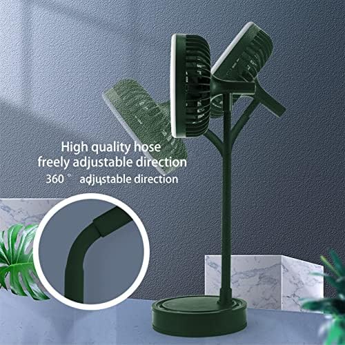 CQCYD Mini Hordozható Ventilátor, Zsebében Ventilátor, Usb Újratölthető Csendes, Led-es Világítás Kis Ventilátor Személyes
