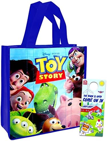Toy Story Táska Gyerekeknek - Csomag Toy Story Újrafelhasználható Táska Gyerekeknek a Pajta Botok Ajtó Hanger | Toy Story