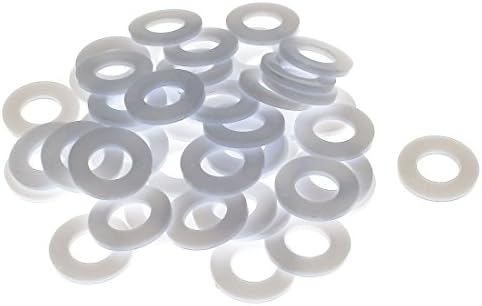 Aexit Kerek Szigetelő Alátét Műanyag Távtartó Lapos Alátét ket Gyűrű 14 x 27 x Lapos Alátétek, 2,5 mm-es 50pcs