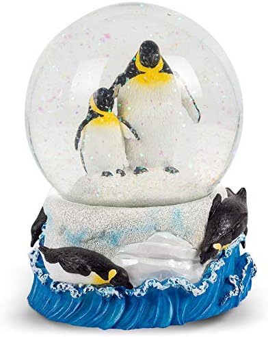 Elanze Minták Játékos Pingvinek Figura 100MM Víz Globe Játszik Dallamot szabadnak Született