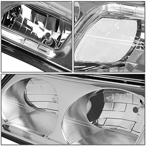 Auto-Dinasztia Pár Chrome Ház Tiszta Sarokban DRL LED Fényszóró Lámpa Kompatibilis Chevy Impala 8 Gen 00-05