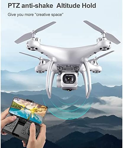 QAQQVQ Mini Drón a Gyerekek, Kezdők 4K FPV Kamera Távvezérlő, Összecsukható Drón, fej nélküli Módban, Magasság tart, Repülési