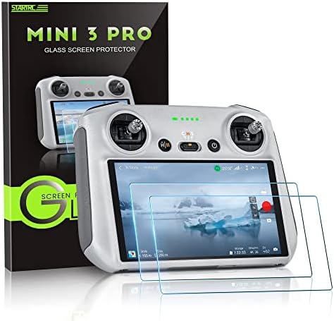 STARTRC Mini 3 Pro 2 1 Nap Hood & Mini 3 Pro HD Edzett Üveg Képernyő Védő Fólia a DJI Mavic 3 Pro/Mini 3/Mini 3 Pro/Mavic