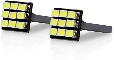 TGP T10 Fehér 9 LED SMD Rendszám Ék Izzók Pár 2010-2014 Kompatibilis a Kia Forte MINDEN