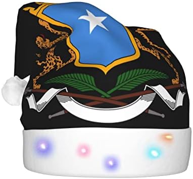 CXXYJYJ címere Szomália Karácsonyi Kalap Mans Nő Manó Sapka Unisex Elf Kalap Fesztivál Parti Kalap