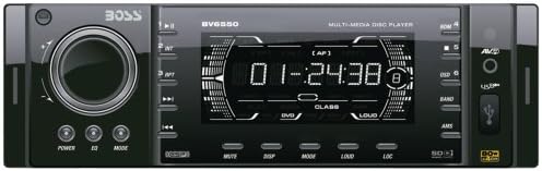FŐNÖK Audio Rendszerek BV6550 A Dash DVD Lejátszó, Teljes Levehető előlap, ETR, AM FM, AniGraFX Kijelző