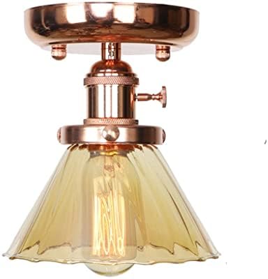 GANFANREN Északi Rose Gold Üveg, Mennyezeti lámpa, Lámpatestek, Veranda, Erkély Nappali Fény Mennyezeti Lámpa Plafonnier