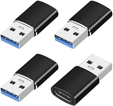 USB-C-USB Adapter (4 Doboz), USB-C Női USB Férfi, Írja be a C-USB Átalakító Kompatibilis az iPhone 13 Pro Max Apple Nézni
