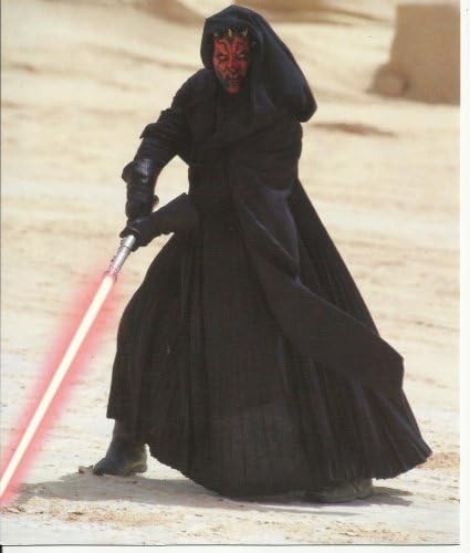 Star Wars Fotó Darth Maul a fénykardot 8 x 10 inch képeslap