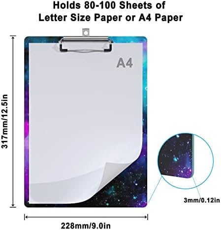 Aranyos Fa Vágólap Design Dekorációs A4 Letter Méretű Papírok Office Standard Méret 9 x 12,5 Alacsony Profilú Fém Klip -