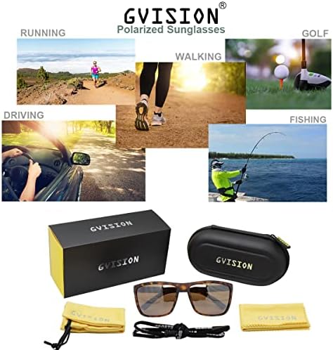 GVISION Futó Napszemüveg a Nők a Férfiak Polarizált Halászati Vezetés Golf Kerékpáros Sport Szemüveg UV400 Védelem