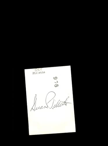 Duane Pillette Aláírt Vintage 1950-es Eredeti 3x4 Fotó Autogramot St. Louis Browns