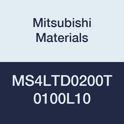 Mitsubishi Anyagok MS4LTD0200T0100L10 MS4LT Sorozat Keményfém Mstar Végén Malom, 4 Hosszú Furulya, Kúpos Alakú, 2 mm-es Vágási