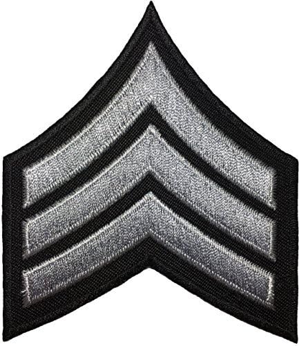 Papapatch Kitüntetéssel Őrmester E-5 Csíkok amerikai Hadsereg Rangot Varrjuk fel a Vas a Karok Vállán Hímzett Applied Patch