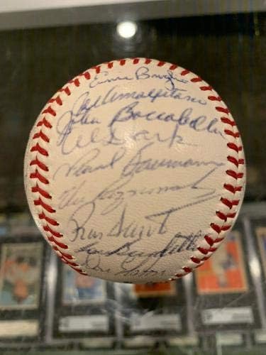 1965 Chicago Cubs Csapat Aláírt Baseball Ernie Bankok Santo Billy Williams Szövetség 30 - Dedikált Baseball