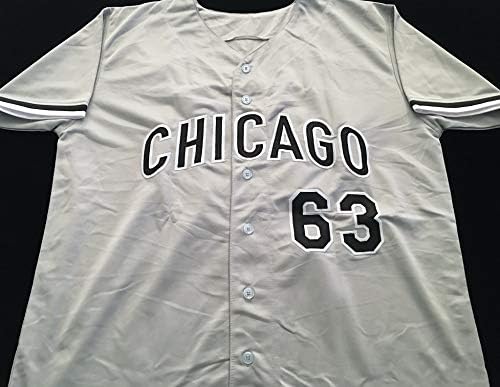 Matt Foster Aláírt Dedikált 8x10 Fotó, Szürke Baseball Jersey XL - Beckett COA - Chicago White Sox Dobó